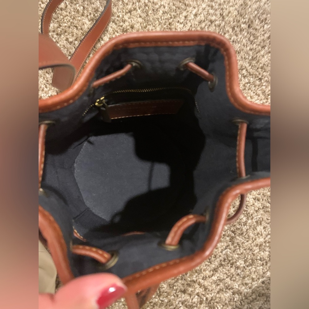 Sezane Farrow Mini Bag woven chocolate heritage leather - sold out rare - Picture 8 of 10